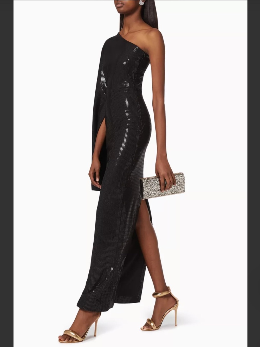 Solace London Valentina One Shoulder Maxi Dress
